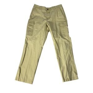 L.L. Bean Classic Fit Chino Cargo Pant W33 L30 Item 301315 Cream Tropic Weight